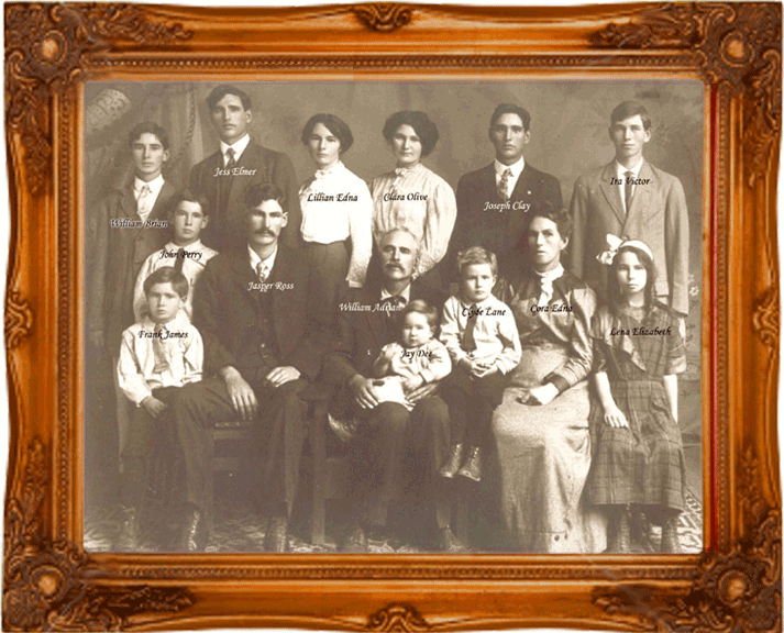 William Adrian Hobbs Family 1910